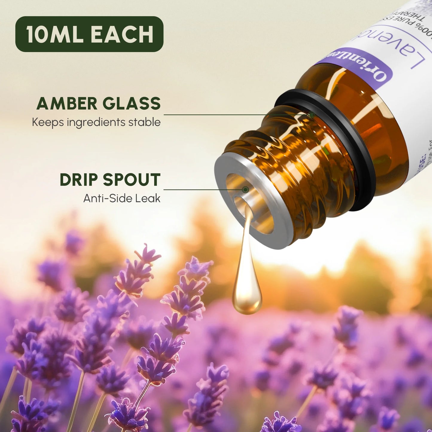 Essential Oils Set with Greetingift Card, 100% Pure Essential Oil Gift Set for Essential Oil Diffuser, Aromatherapy, Sleep, Massage & DIY