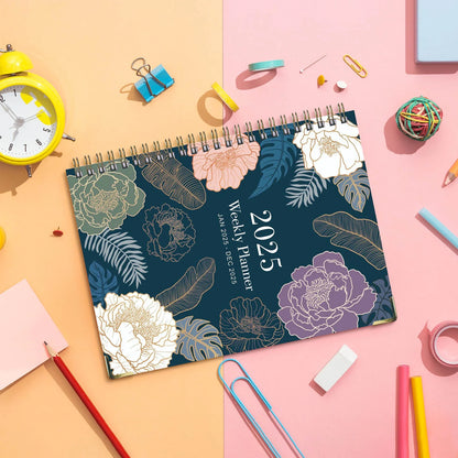 2025 Planner, A5 Weekly and Monthly Planners with Tabs, Spiral Bound Daily Calendar 2025, Agenda Organizers from Jan. to Dec., Hardcover Habit Tracker Journal 6.2" X 8.5" (F)