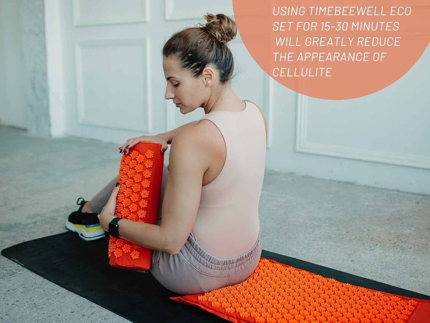 Acupressure Mat and Pillow Set | Acupuncture Mat for Back and Neck Pain Relief | Pranamat Inspired Accupressure Mats for Stress, Sciatic Pain, Feet Massage | Eco-Friendly Travel Bag Included