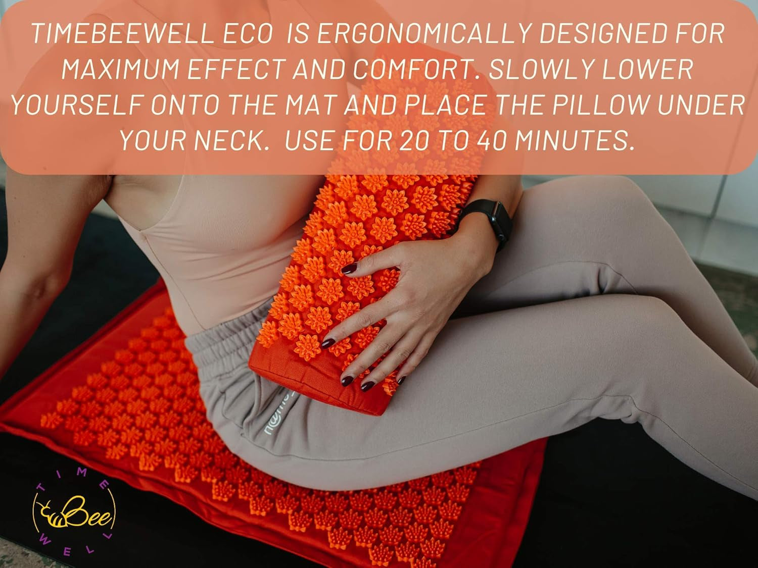 Acupressure Mat and Pillow Set | Acupuncture Mat for Back and Neck Pain Relief | Pranamat Inspired Accupressure Mats for Stress, Sciatic Pain, Feet Massage | Eco-Friendly Travel Bag Included