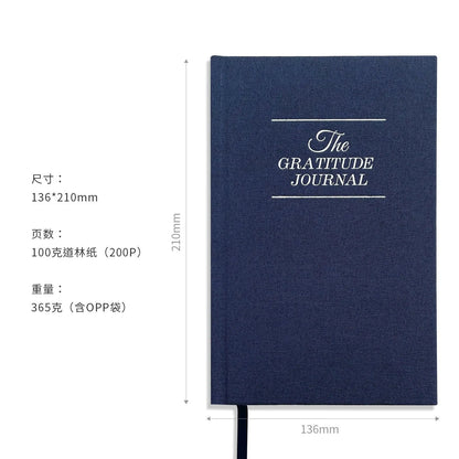 Thanksgiving Planner A5 Linen Notebook Gratitude & Reflection Daily Journal