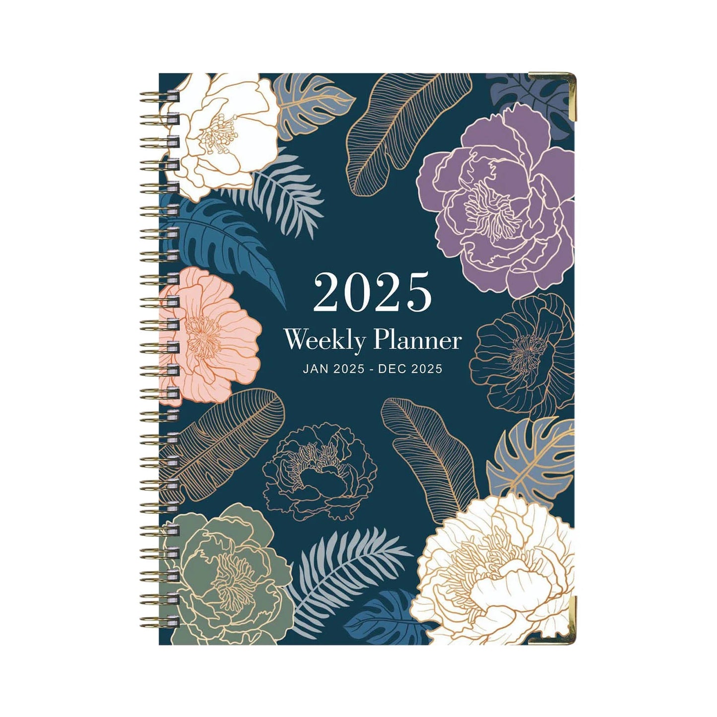 2025 Planner, A5 Weekly and Monthly Planners with Tabs, Spiral Bound Daily Calendar 2025, Agenda Organizers from Jan. to Dec., Hardcover Habit Tracker Journal 6.2" X 8.5" (F)