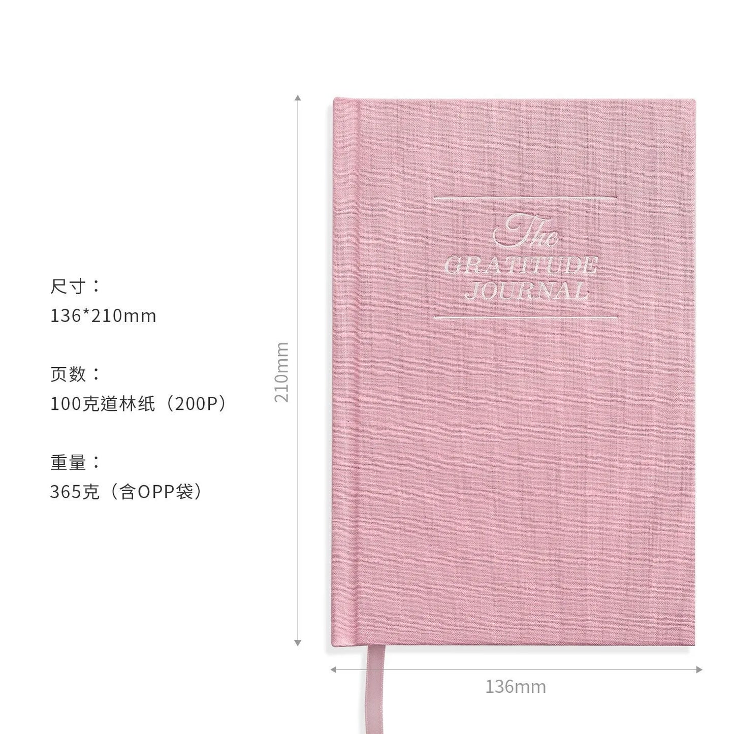 Thanksgiving Planner A5 Linen Notebook Gratitude & Reflection Daily Journal