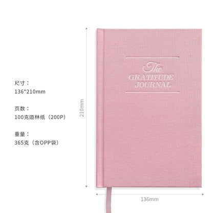 Thanksgiving Planner A5 Linen Notebook Gratitude & Reflection Daily Journal