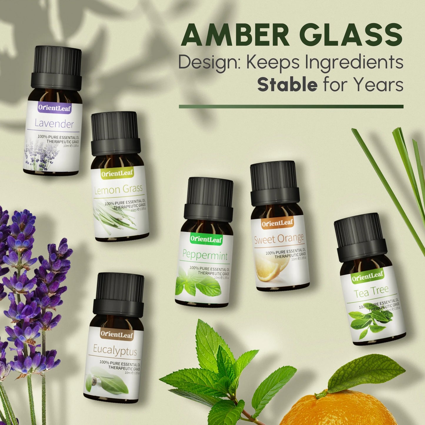 Essential Oils Set with Greetingift Card, 100% Pure Essential Oil Gift Set for Essential Oil Diffuser, Aromatherapy, Sleep, Massage & DIY