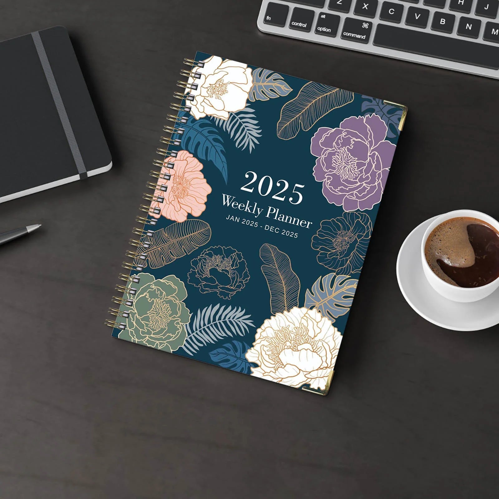 2025 Planner, A5 Weekly and Monthly Planners with Tabs, Spiral Bound Daily Calendar 2025, Agenda Organizers from Jan. to Dec., Hardcover Habit Tracker Journal 6.2" X 8.5" (F)