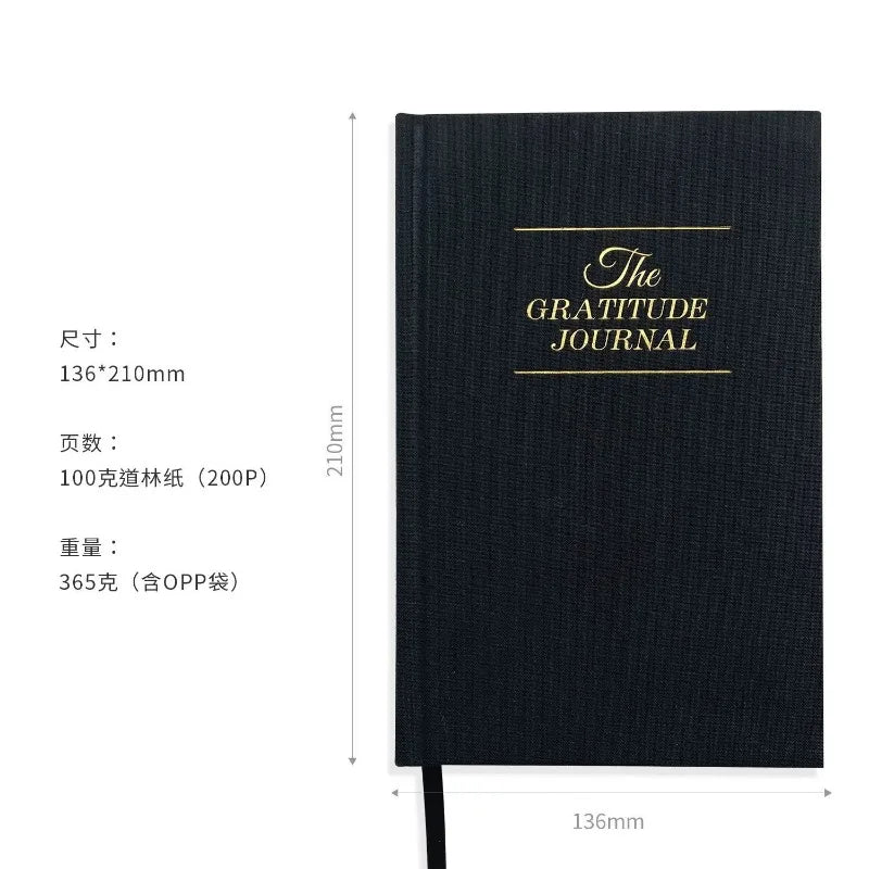 Thanksgiving Planner A5 Linen Notebook Gratitude & Reflection Daily Journal